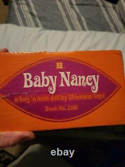 Rare Vintage Baby Nancy Doll African American Shindana Toys 1968 New Sealed