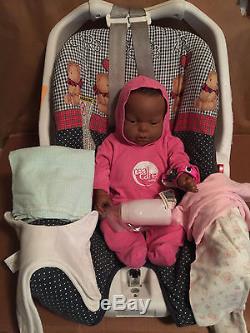 Real Care G6 Baby Think It Over M62FH Light Skinned African American Female Doll