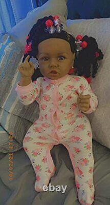 Realistic African American Reborn Baby Doll Lifelike Handmade Girl Doll