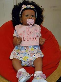 Realistic African American Reborn Baby Doll Lifelike Handmade Girl Doll