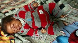 Realistic Lifelike Ethnic African American Reborn baby boy doll Ooak