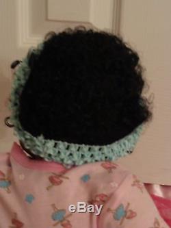 Reborn 19 African American/Ethnic/AA infant baby girl doll Shyanna