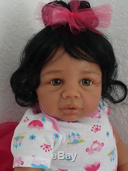 Reborn 21 African American Baby Kyra Ballerina doll-READY TO SHIP