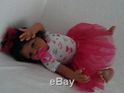 Reborn 21 African American Baby Kyra Ballerina doll-READY TO SHIP