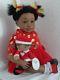 Reborn 21 African American toddler/baby Amiyah w. Christmas Rag Doll