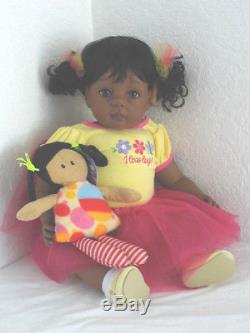 Reborn 22 African American/AA/ethnic Toddler Girl Doll Deondra