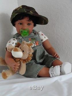 Reborn 22 African American/Ethnic/Biracial/Hispanic Toddler Boy Doll Jackson