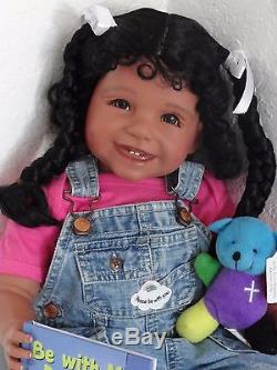 Reborn 22 African American/Ethnic/Hispanic Toddler girl doll Joy- Faith Club