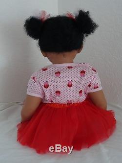 Reborn 22 African American/Girl Doll medium skin Marcella Lovebug10 days