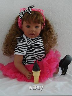 Reborn 22 Ethnic/Biracial/African American/Hispanic toddler girl doll Tiffany