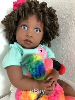 Reborn 22 Ethnic/Hispanic/Biracial/AA Girl Doll Dominica