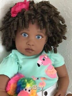Reborn 22 Ethnic/Hispanic/Biracial/AA Girl Doll Dominica