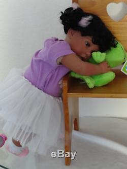 Reborn 22 Ethnic/Hispanic/Biracial/African American Toddler Girl doll Bella