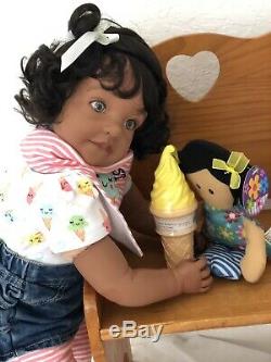 Reborn 22 Ethnic/Hispanic/Biracial/African American Toddler Girl doll Dannika