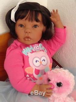 Reborn 22 Ethnic/Hispanic/Biracial/African American Toddler Girl doll Neveah