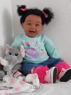 Reborn 22 Toddler Girl Doll Niyah- African American/Biracial/ethnic
