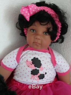 Reborn 22 Toddler Girl Doll Precious- African American/Biracial/ethnic