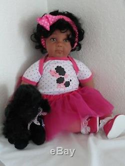 Reborn 22 Toddler Girl Doll Precious- African American/Biracial/ethnic