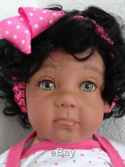 Reborn 22 Toddler Girl Doll Precious- African American/Biracial/ethnic