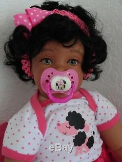 Reborn 22 Toddler Girl Doll Precious- African American/Biracial/ethnic