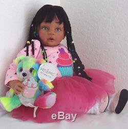 Reborn 22 ethnic/African American/biracial toddler girl doll Joslyn
