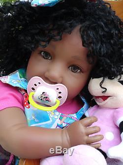 Reborn African American 22 Toddler Girl Doll Jubilee+ Minnie's Florida vacay
