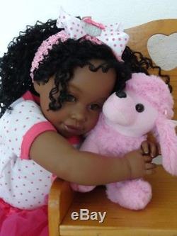 Reborn African American 22 Toddler Girl Doll Zuri and Princess-10 days