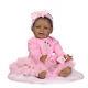 Reborn African American Doll Black Silicone Baby Dolls that Look Real Girl 22in