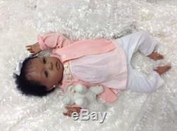 Reborn Baby African American Shyann by Aleina Peterson Belly Plate W. W. Ones