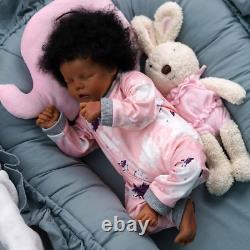 Reborn Baby Doll Black 17 Inch Realistic Real Life Newborn African American