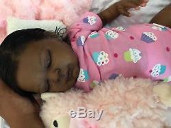 Reborn Baby Girl African American Babydoll