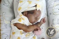 Reborn Baby Girl Doll AA Ethnic Evie By LLE