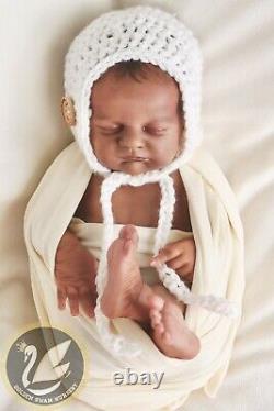 Reborn Baby Girl Doll AA Ethnic Evie By LLE