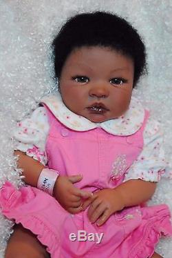 Reborn Baby Girl Doll African American Biracial Newborn Baby Doll Shyann