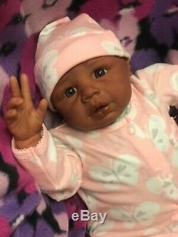 Reborn Baby Girl Kyra, Biracial, African American, Ethnic 21
