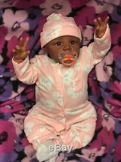 Reborn Baby Girl Kyra, Biracial, African American, Ethnic 21