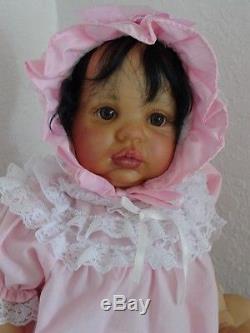 Reborn Biracial/Hispanic/African American 20 Baby Girl Doll w. Full legs