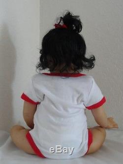 Reborn Biracial/Hispanic/African American 20 Baby Girl Doll w. Full legs