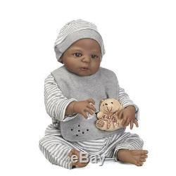 Reborn Doll African American Baby Doll Black 22 Full Vinyl Silicone Body