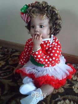 Reborn Doll Beautiful African American/Biracial Toddler Inara Human Hair