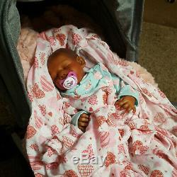 Reborn Ethnic/ AA Gaby Gail Asleep by Claire Taylor, SOLD OUT Edition