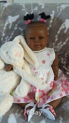 Reborn Ethnic Biracial African American Black Baby Doll
