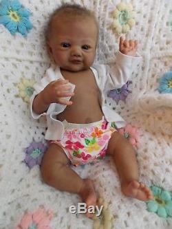 Reborn PROTOTYPE Riley by Sandy Faber Biracial Ethnic African American Baby Doll