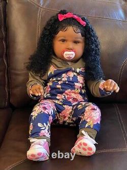 Reborn baby dolls african american girl