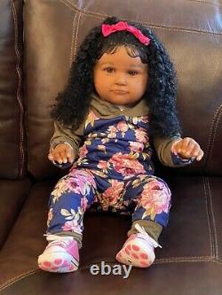 Reborn baby dolls african american girl
