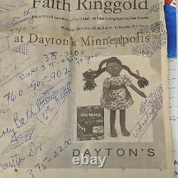 SIGNED Faith Ringgold TAR BEACH African American 11 Doll Autographed Book