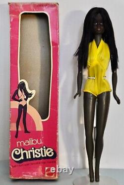 STUNNING 1975 Vintage Mattel Barbie CHRISTIE MALIBU #7745 MIB