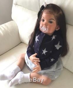 STUNNING AA African American Biracial Ethnic Reborn Toddler TIBBY Baby Girl Doll