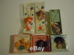 SUPER RARE VARIETIES OF 6 KIDDLE KLONE NECKLACES DOLLS AFRICAN AMERICAN DOLLS