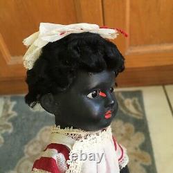 SWEET! Exotic AM sonneberg Type Antique Ebony Black German Doll Bisque 11 1/2